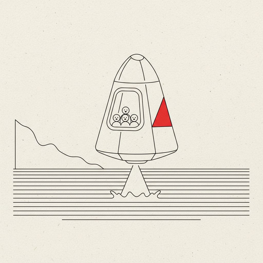 SpaceX: Kapsula s astronautmi pristála pri kalifornskom pobreží po núdzovom vý plane